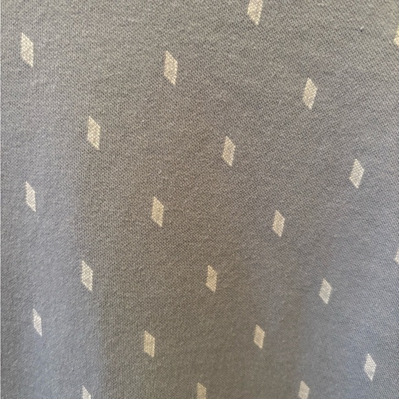 Vince Micro Dot Short Sleeve Cotton Knit Button-Up Shirt Sz XL  in Pacific Blue - Picture 4 of 9